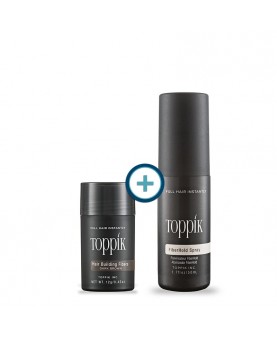 Pack Fibras Toppik 12g + Laca Toppik Fiberhold Spray