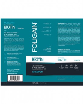 Champú Foligain Biotina rejuvenecedor ingredientes