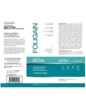 Acodicionador Foligain Biotina rejuvenecedor ingredientes